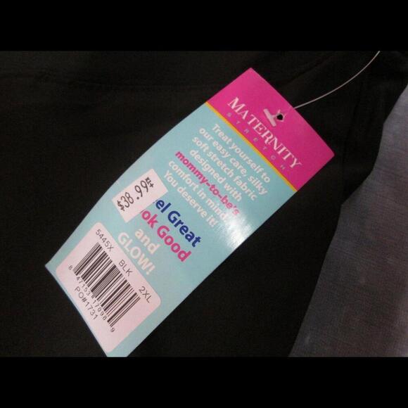 Wonder Wink Womens Maternity Uniform Black Scrub Pants Nurse Work Wear Size 2X​​ - Picture 5 of 10